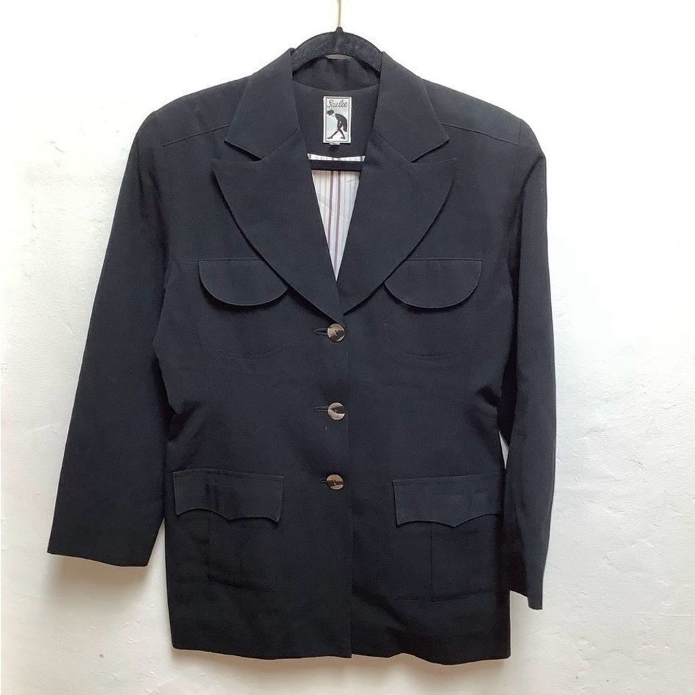 WOOL JACKET CHIC MILITARY BLAZER CASUAL BLAZER SAELEE BUSINESS CASUAL, SUIT JKT